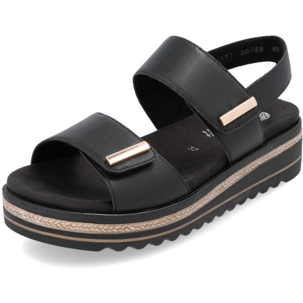 RIEKER Dámske sandále REMONTE D0Q59-00 čierna S6 62734711