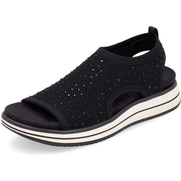 RIEKER Dámske sandále REMONTE D1J55-00 čierna S5 62734712