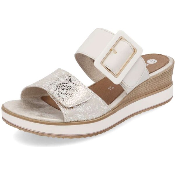 RIEKER Dámske šľapky REMONTE D6463-60 béžová S5 62736419