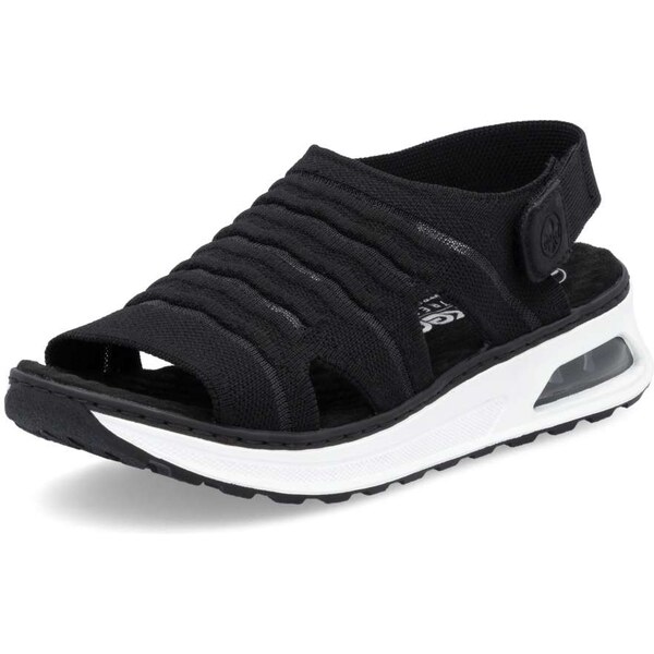 Dámske sandále RIEKER 65662-00 čierna S5 62736435