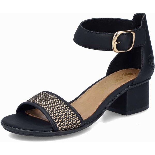 Dámske sandále RIEKER 64952-00 čierna S5 62736434