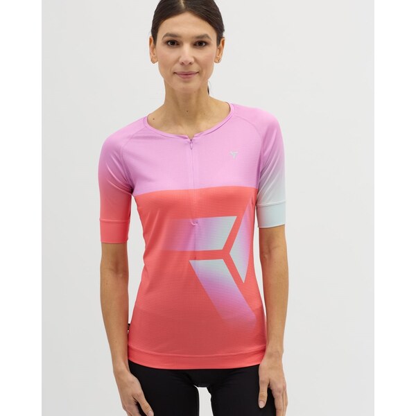 Dámsky cyklistický dres Silvini Stabina ružová 62738949