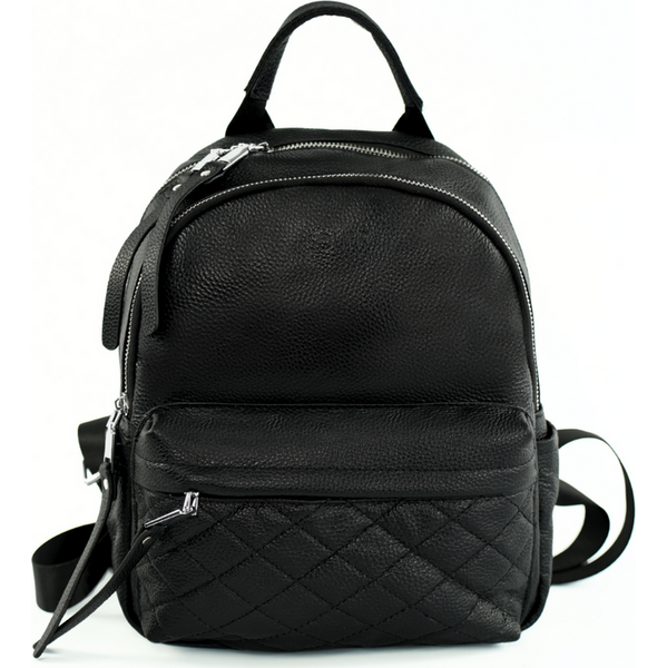 Dámsky čierny kožený batoh Solier Lume FV08 LUME BLACK 8031 62741062