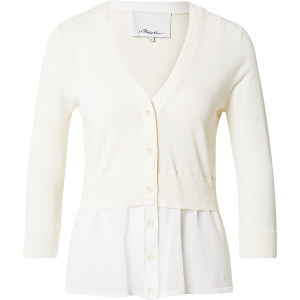 3.1 Phillip Lim Tepláková bunda béžová / biela 63164116