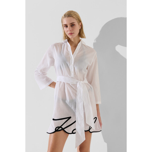PLÁŽOVÉ OBLEČENIE KARL LAGERFELD KARL DNA SIGNATURE BEACH DRESS 66618930
