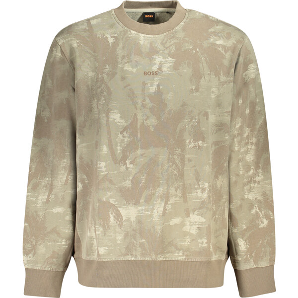 Pánska mikina BOSS bez zipsu hnedá 64707505