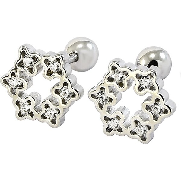 Strieborné náušnice Glare 737 62749901