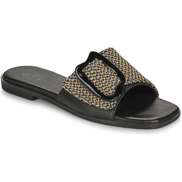 Exé Shoes Šľapky 556-ORO-RAFFIA-BLACK Exé Shoes 62754779