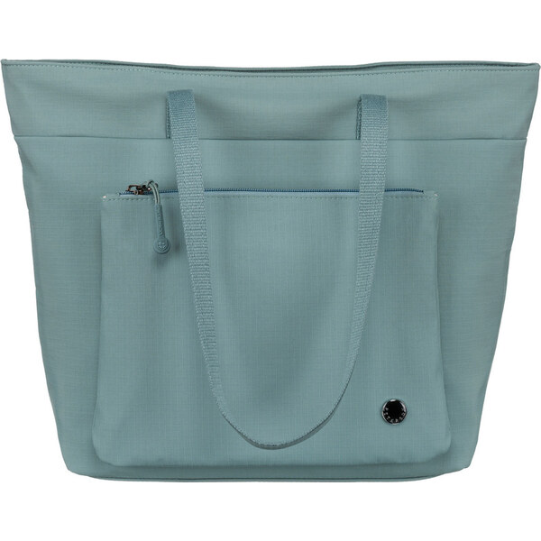 Peterson Dámska svetlomodrá shopper kabelka s vreckom na prednej 62755736