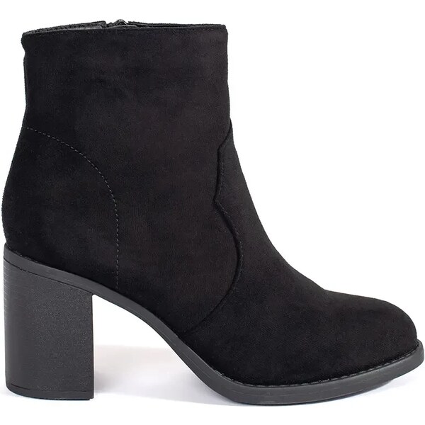 Shelvt Black suede classic womens ankle boots 59827199