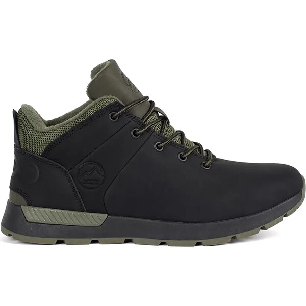 VICO Mens black and green winter boots with ties 60595371