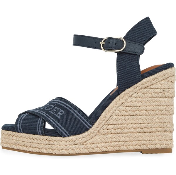 TOMMY HILFIGER Sandále modrosivá / tmavomodrá 62759863