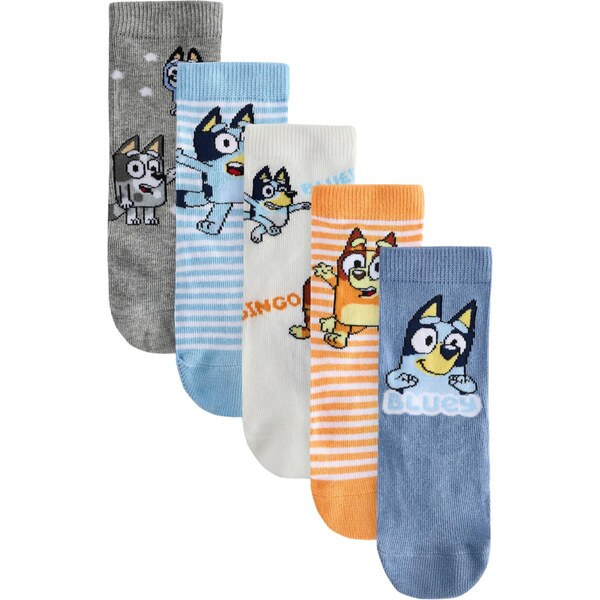 Next Ponožky zafírová / svetlomodrá / sivá / tmavooranžová 62759674