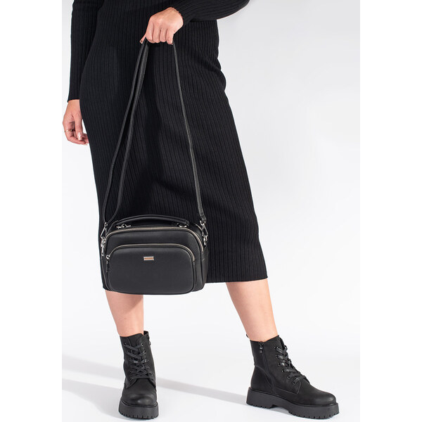 BASIC Čierne dámske traperky na platforme Sergio Leone TR759B/NU 57113259