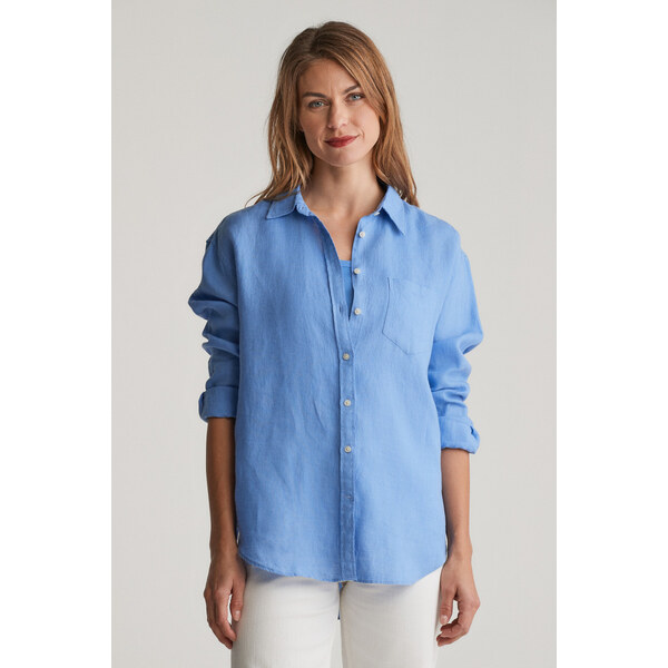 KOŠEĽA GANT REL LINEN SHIRT PERFECT BLUE 62772592
