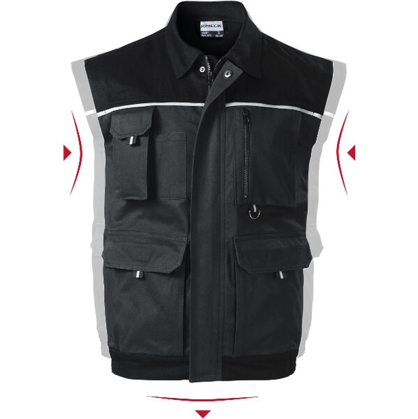 MALFINI, a.s. Woody pánska pracovná vesta ebony grey 66083887