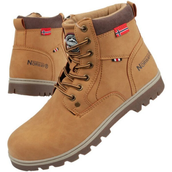 Norway Pánska členková obuv WALK-GN Camel brown - Nórsko 62770131