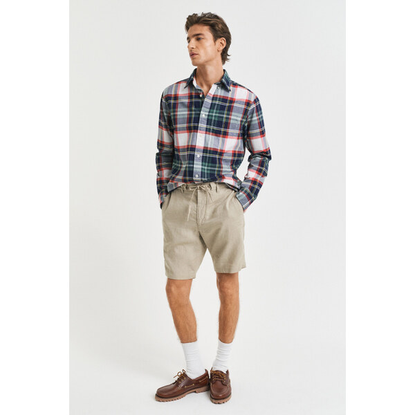 ŠORTKY GANT RELAXED LINEN DS SHORTS DRY SAND 62772577