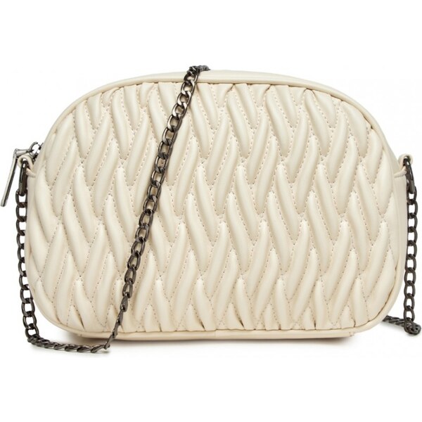 Dámska prešívaná crossbody kabelka Miss Lulu MSM2449 - béžová 64332798