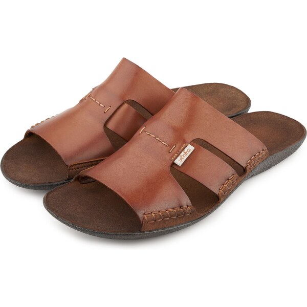 Vlnka Pánske kožené šľapky Vojta hnedá veľkosti obuvi - dospelí 42 65798888