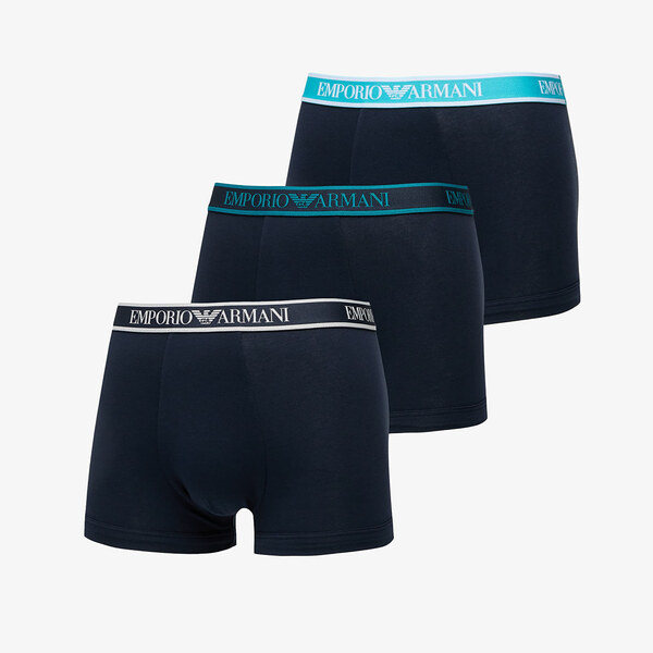 Boxerky EA7 Emporio Armani 3-Pack Trunk Blue M 62785552