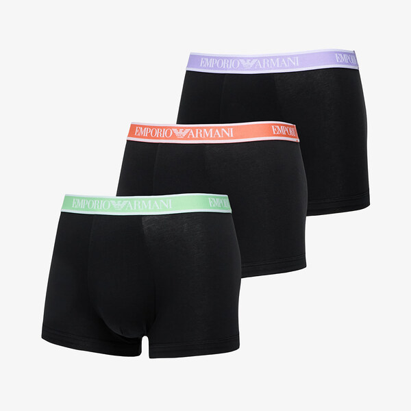 Boxerky EA7 Emporio Armani 3-Pack Trunk Black/ Black/ Black M 62785551