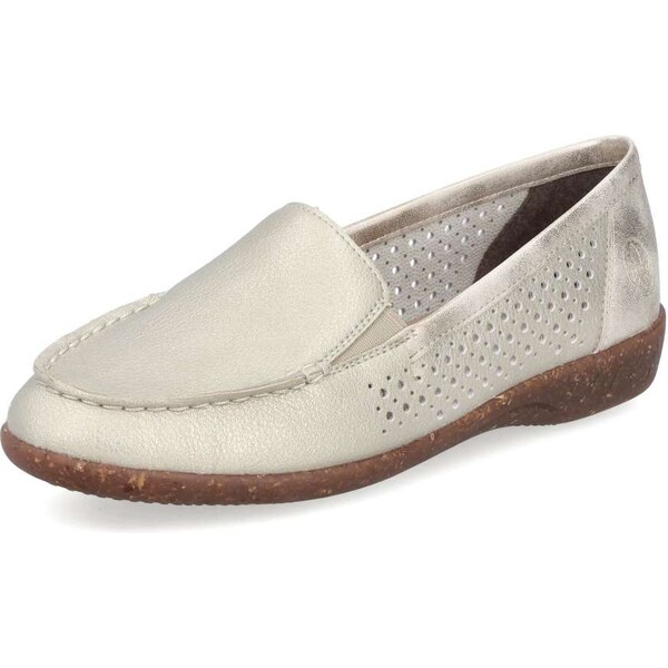 Dámske mokasíny RIEKER 47656-90 zlatá S5 62786782