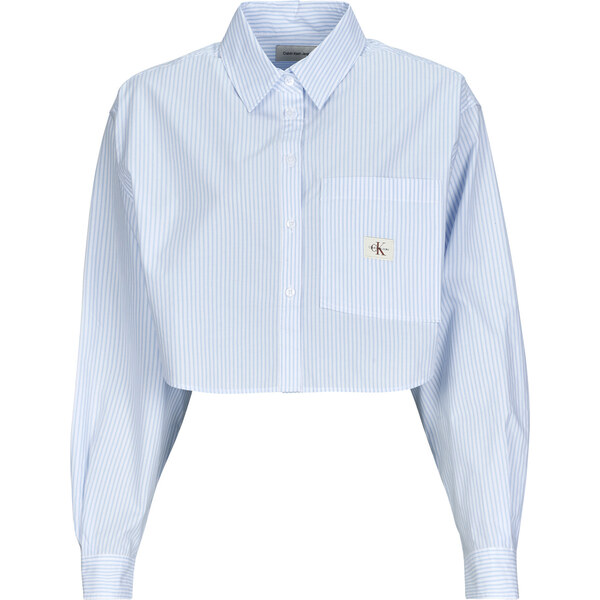 Calvin Klein Jeans Košele a blúzky WOVEN LABEL CROPPED SHIRT Calvin 62788201