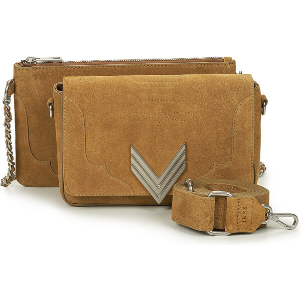 Ikks Tašky cez rameno 111 WESTERN COL CAMEL DECOUPE SUEDE Ikks 62797418