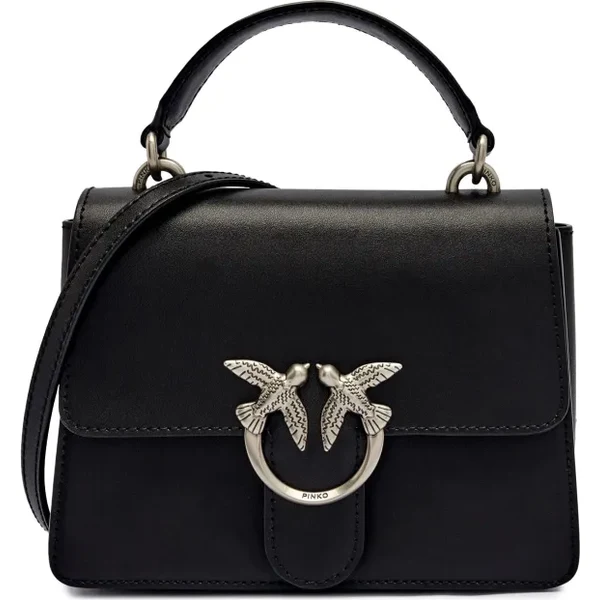 Pinko Kožený kufrík Love One Mini 37833633