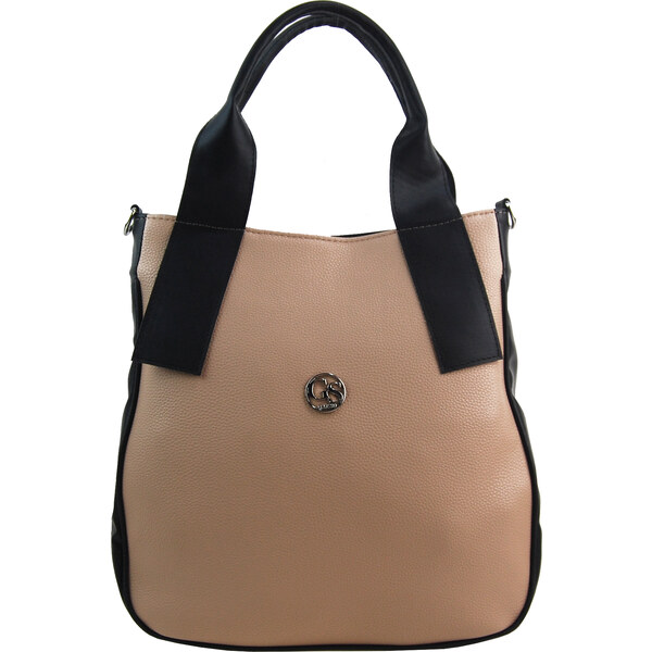 Cappuccino elegantná dámska kabelka cez rameno GROSSO 62809046