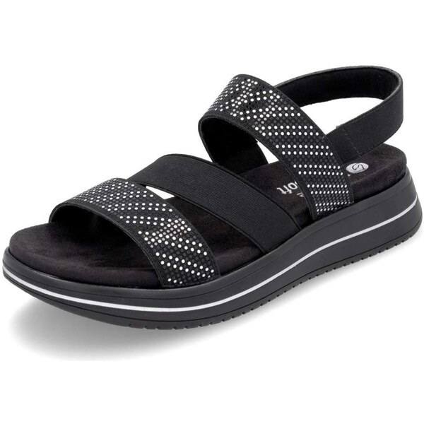 RIEKER Dámske sandále REMONTE D1J59-03 čierna S5 62809569