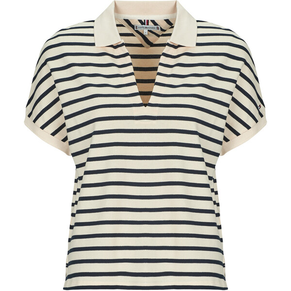 Tommy Hilfiger Polokošele s krátkym rukávom LYOCELL OPEN-NK RELAXED 62810101