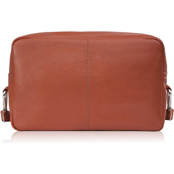 Paolo Peruzzi Dámska kožená taška cez rameno klasická | koňak E-30-CG 62797515