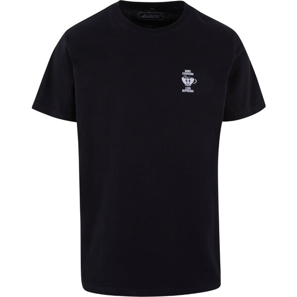 Mister Tee Tričko More Espresso Less Depresso čierna / biela 63144952