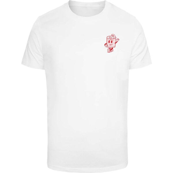 Mister Tee Tričko Negroni Please červená / biela 63266313