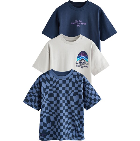 Next Tričko námornícka modrá / tmavomodrá / svetlosivá 65874723