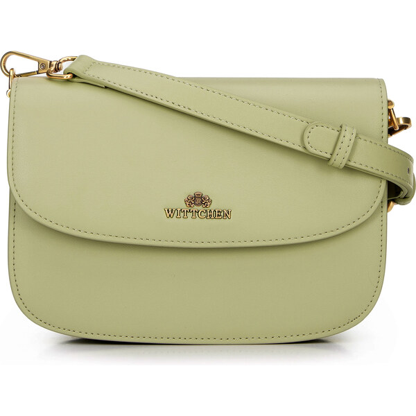Wittchen Dámska crossbody z prírodnej kože zelená 100-4E-214-Z 66066741