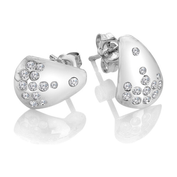 Hot Diamonds Dizajnové strieborné náušnice s diamantmi a topásami 66585220