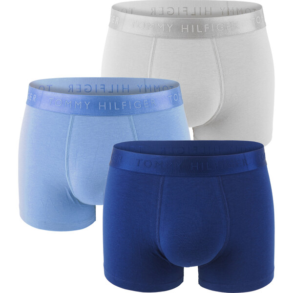 TOMMY HILFIGER - boxerky 3PACK everyday luxe blue color 62839664