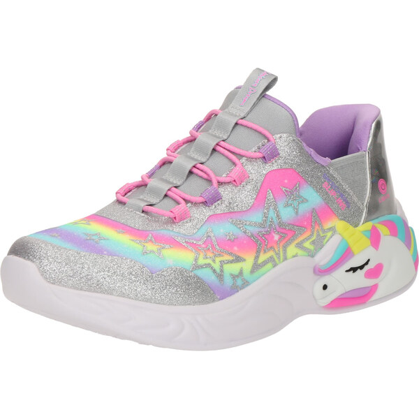 SKECHERS Tenisky UNICORN DREAMS - STARRY LITE svetlomodrá / neónovo 62847984