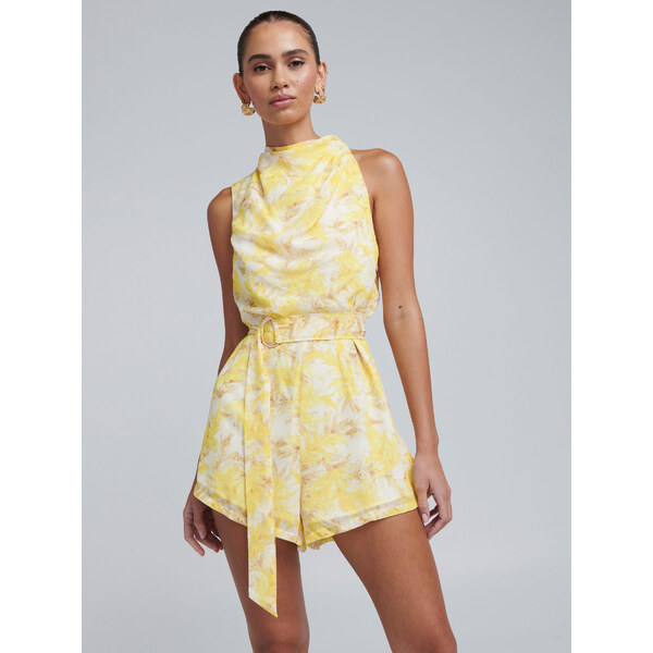 BWLDR Overal Cassa hnedá / žltá / biela 62879685