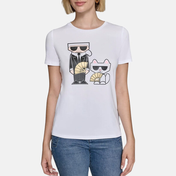 Dámské bílé triko Karl Lagerfeld Paris 56164 62852094