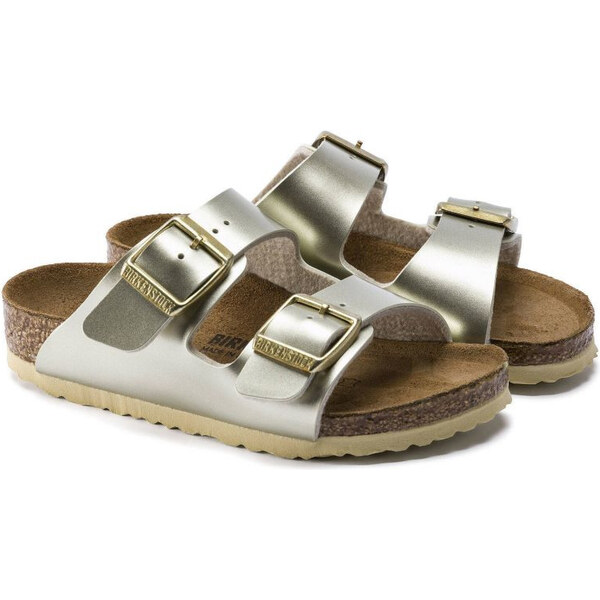 Birkenstock Arizona Kids Birko-Flor Electric Metallic Gold narrow 62854105