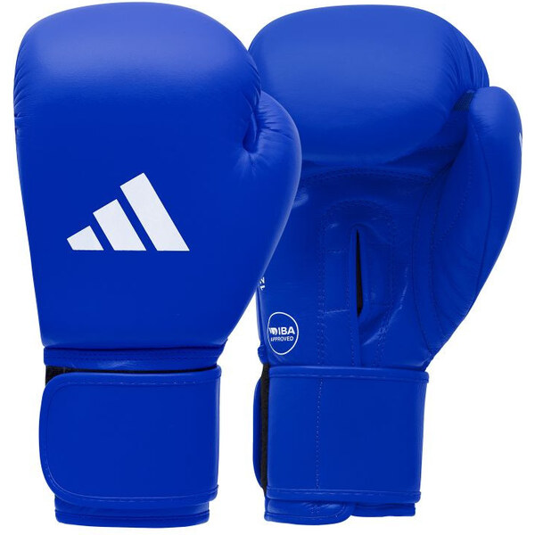 Turnajové boxerské rukavice adidas so schválením IBA modré 62854030