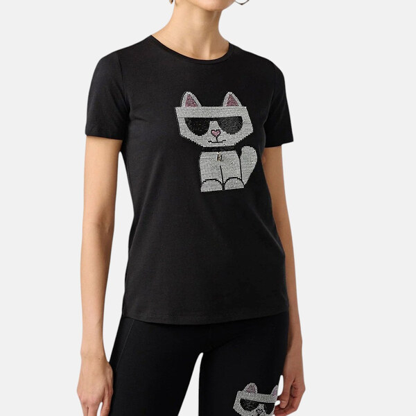 Dámské černé triko Karl Lagerfeld Paris 56169 62854733