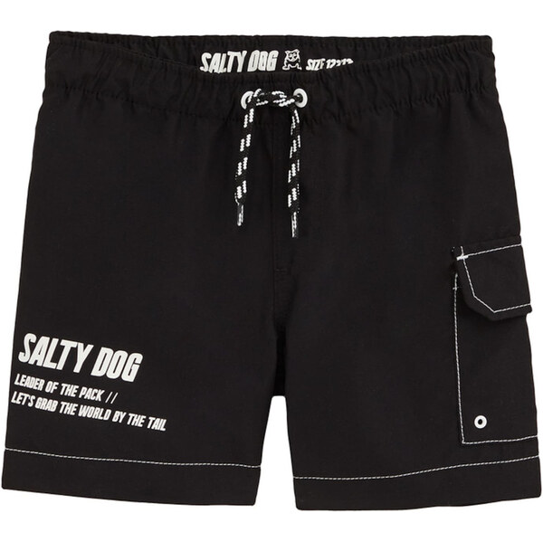 WE Fashion Plavecké šortky čierna / biela 62936932