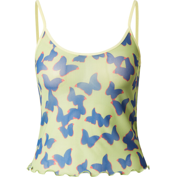 HUGO Top Dorinela kobaltovomodrá / svetlozelená / svetločervená 62863831