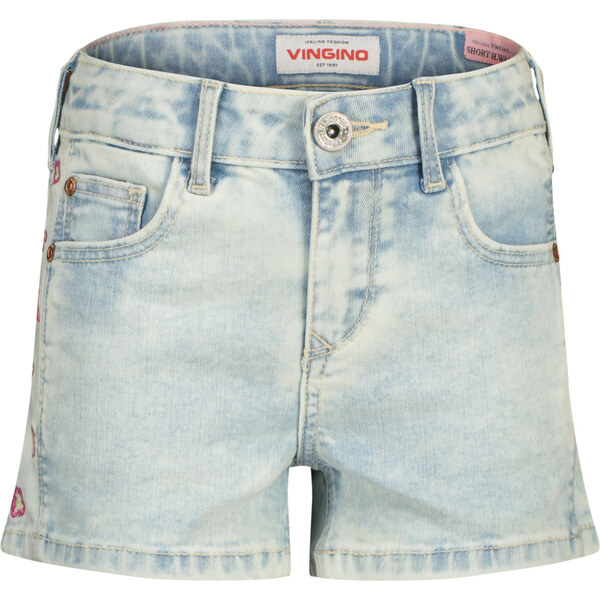 VINGINO Nohavice Dafina Blossom pastelovo modrá / ružová / eozín 62864157