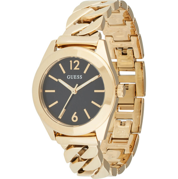 GUESS Analógové hodinky zlatá / čierna 62863970